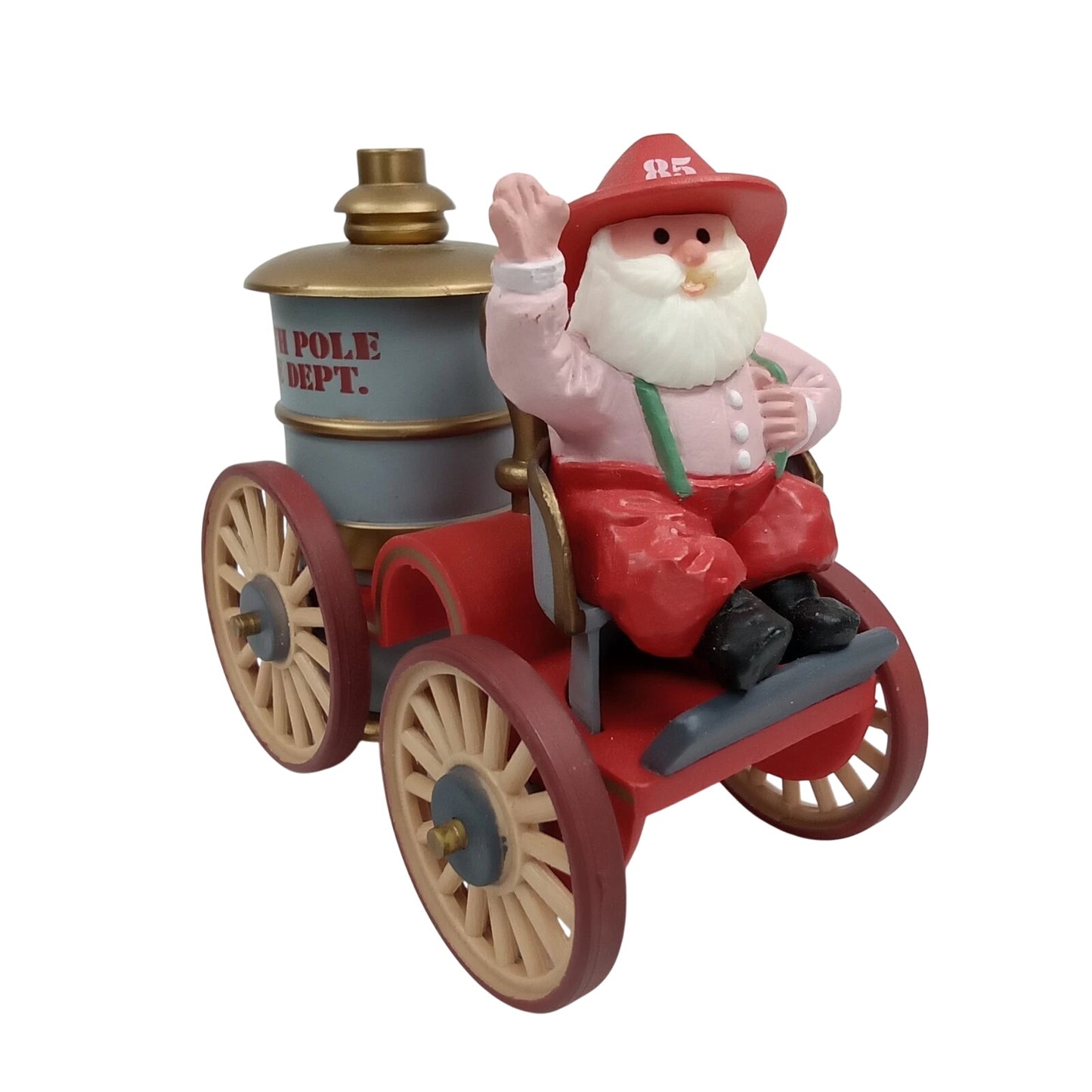 1985 Santa's Fire Engine Hallmark Ornament (Here Comes Santa) QX4965