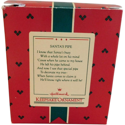 1985 Santa's Pipe Hallmark Ornament (Santa Claus) QX4942