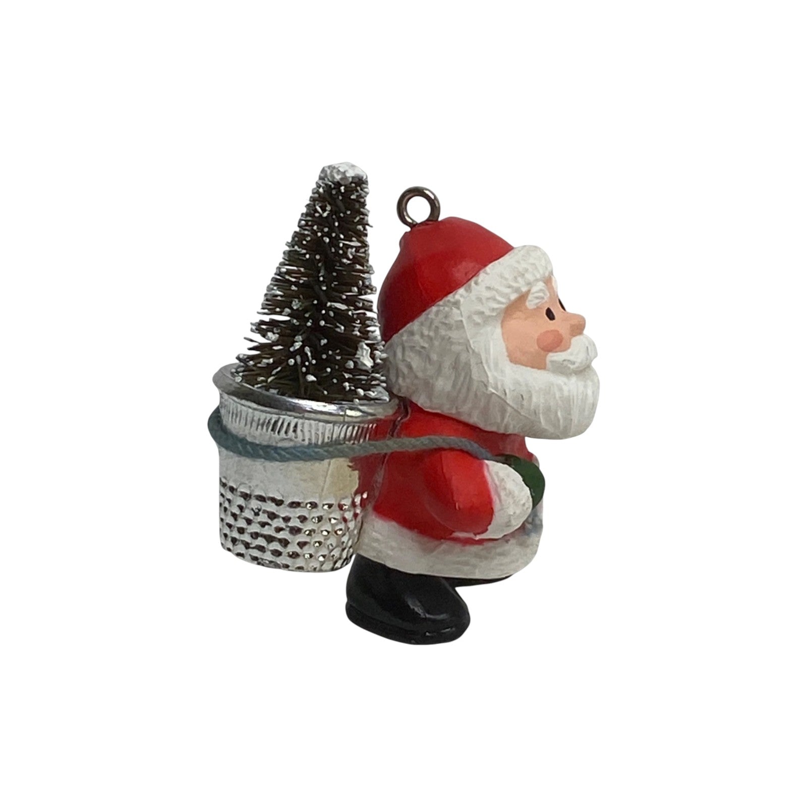 1985 Thimble Santa Hallmark Ornament (Thimble) QX4725 Image3