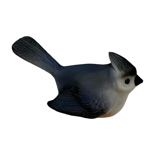 1985 Tufted Titmouse Hallmark Ornament (Porcelain Birds) QX4795 Image1