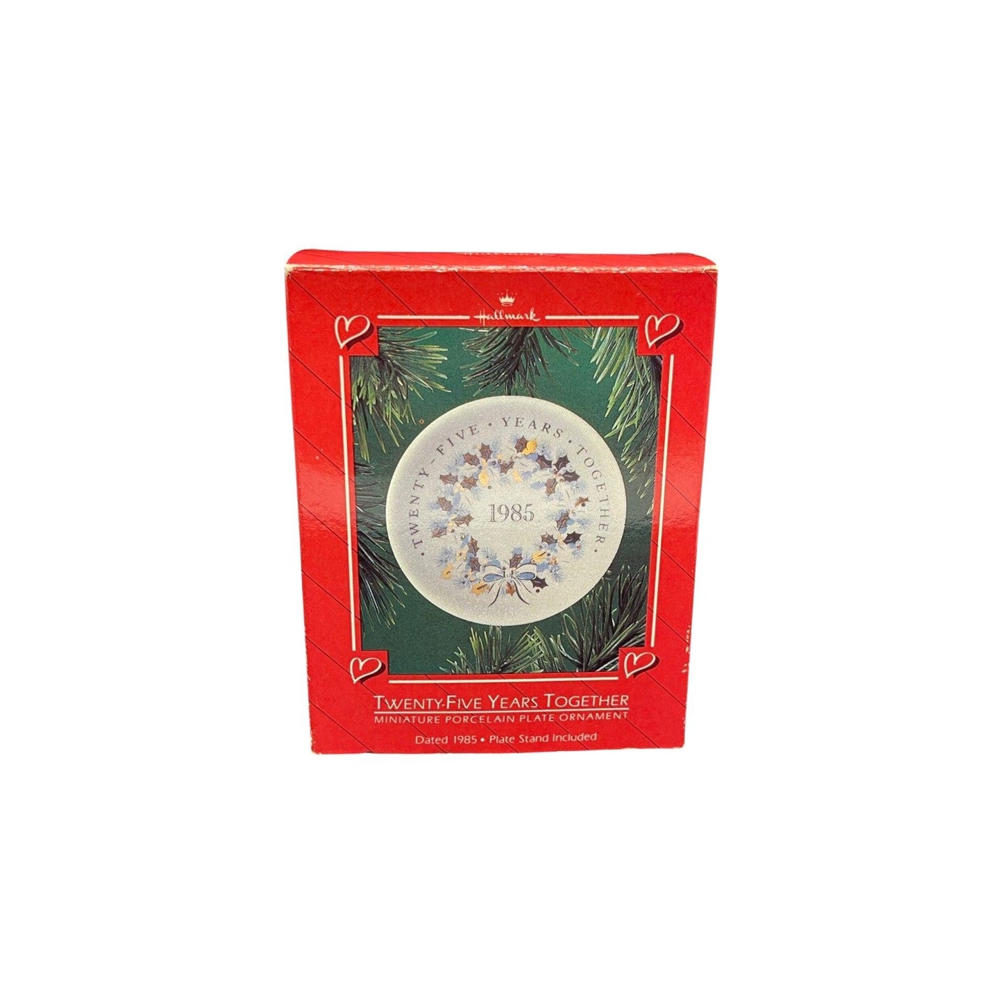 1985 Twenty-Five Years Together (Collector’s Plate) Hallmark Ornament QX500-5 Image2