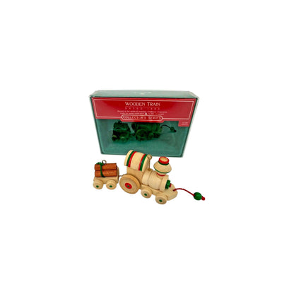 1985 Wooden Train Hallmark Ornament (Nostalgic Childhood) QX4722 Image3