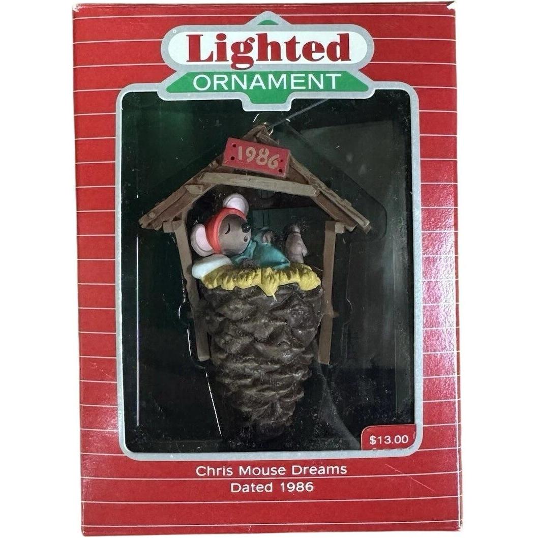 1986 Chris Mouse Dreams Hallmark Ornament (Christ Mouse) QLX7056