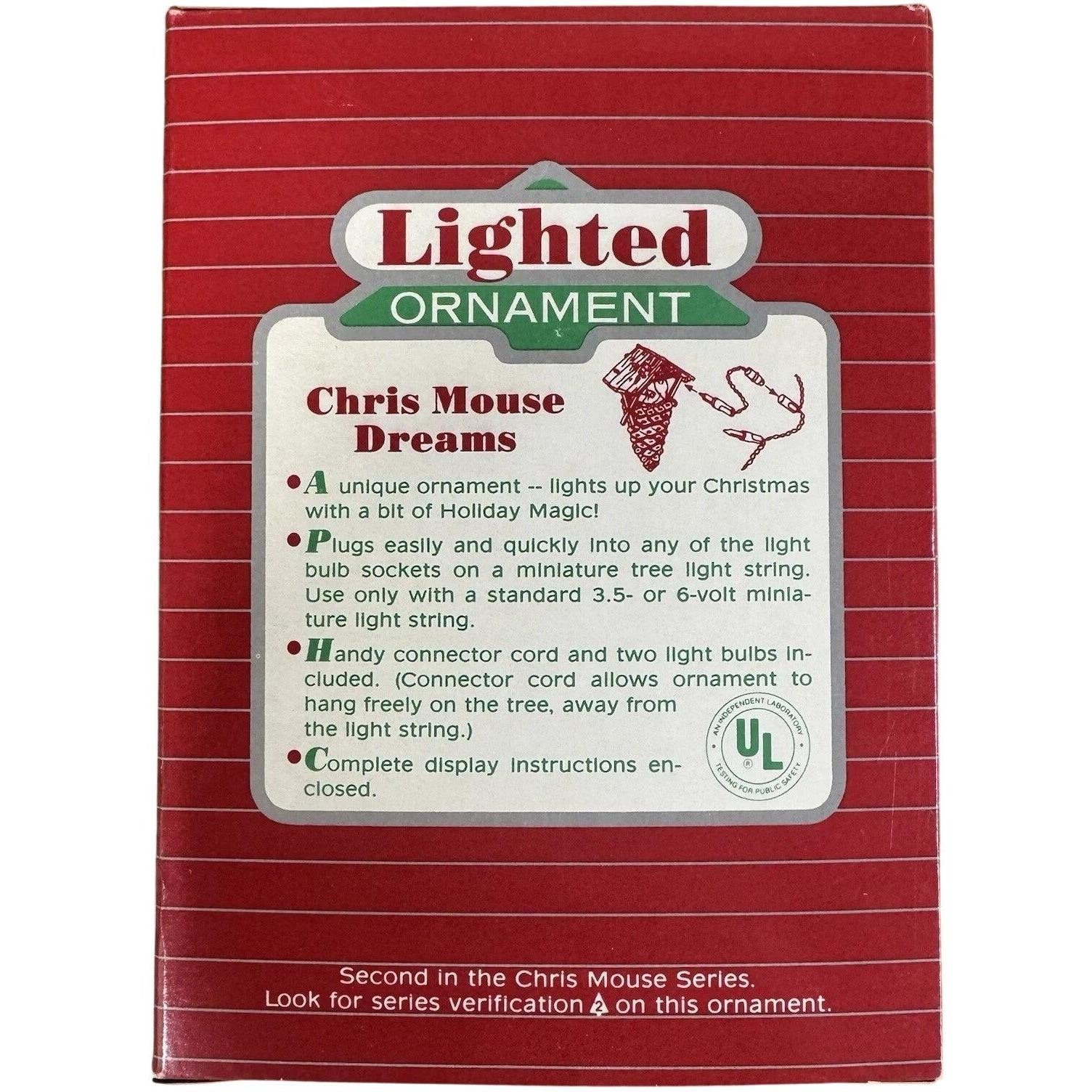 1986 Chris Mouse Dreams Hallmark Ornament (Christ Mouse) QLX7056