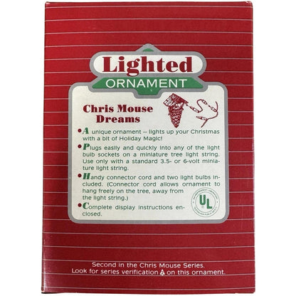 1986 Chris Mouse Dreams Hallmark Ornament (Christ Mouse) QLX7056