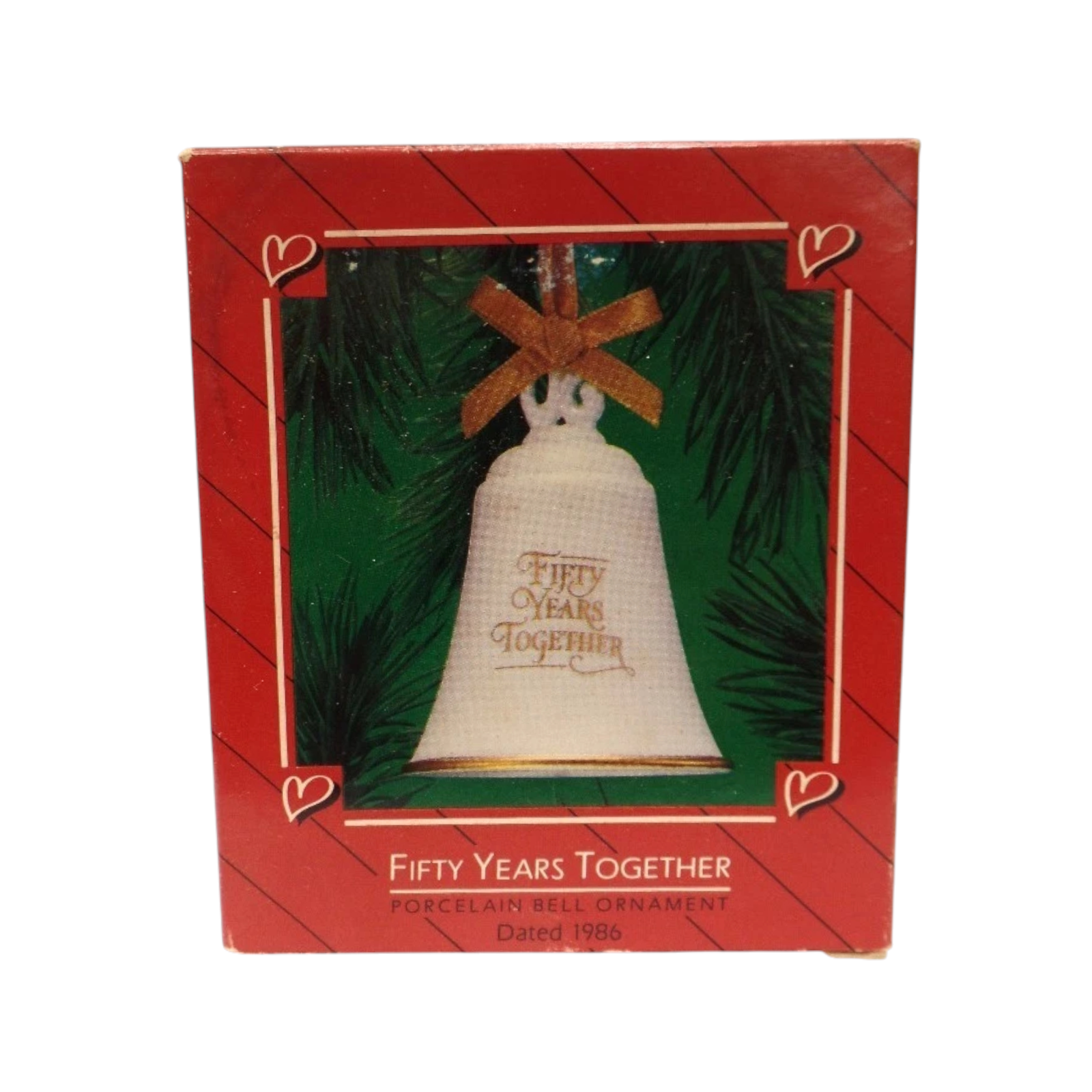 1986 Fifty Years Together Hallmark Ornament (Bell) QX4006