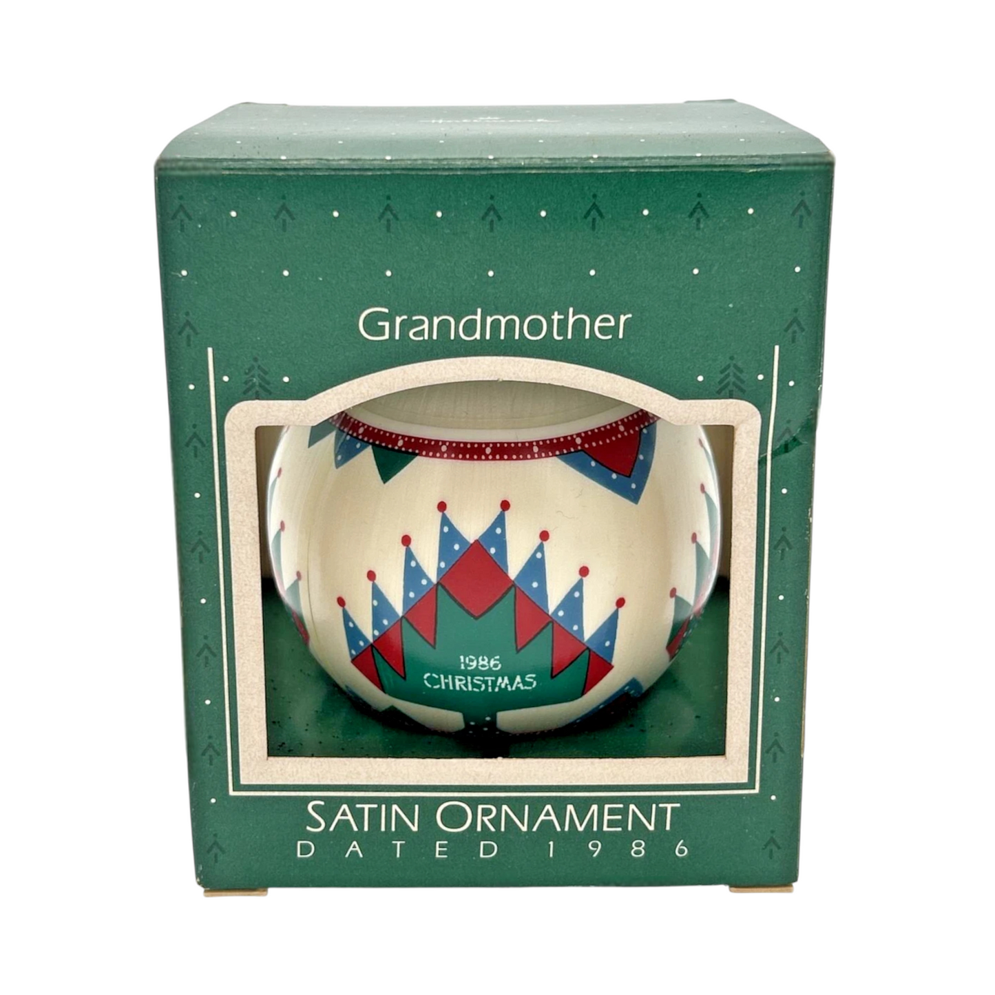 1986 GrandMother Satin Ornament (Bell)