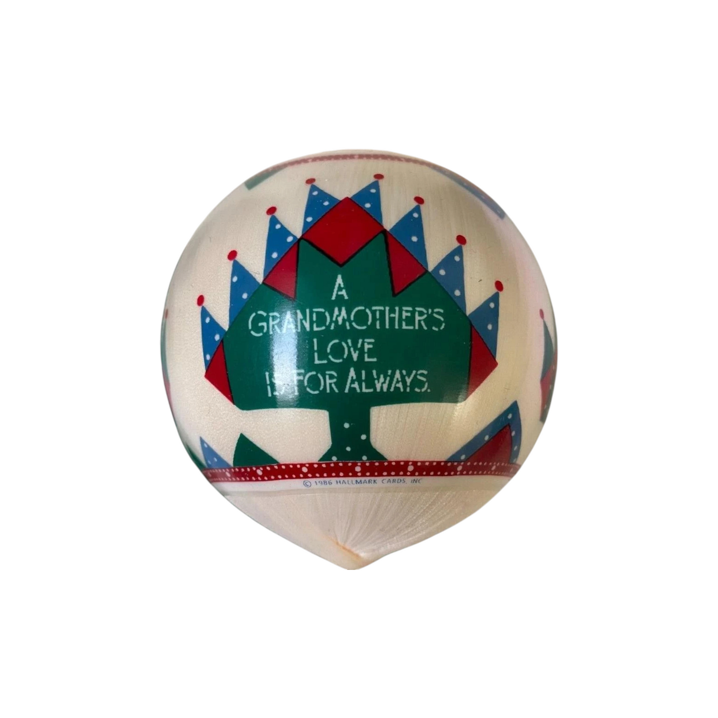 1986 GrandMother Satin Ornament (Bell)