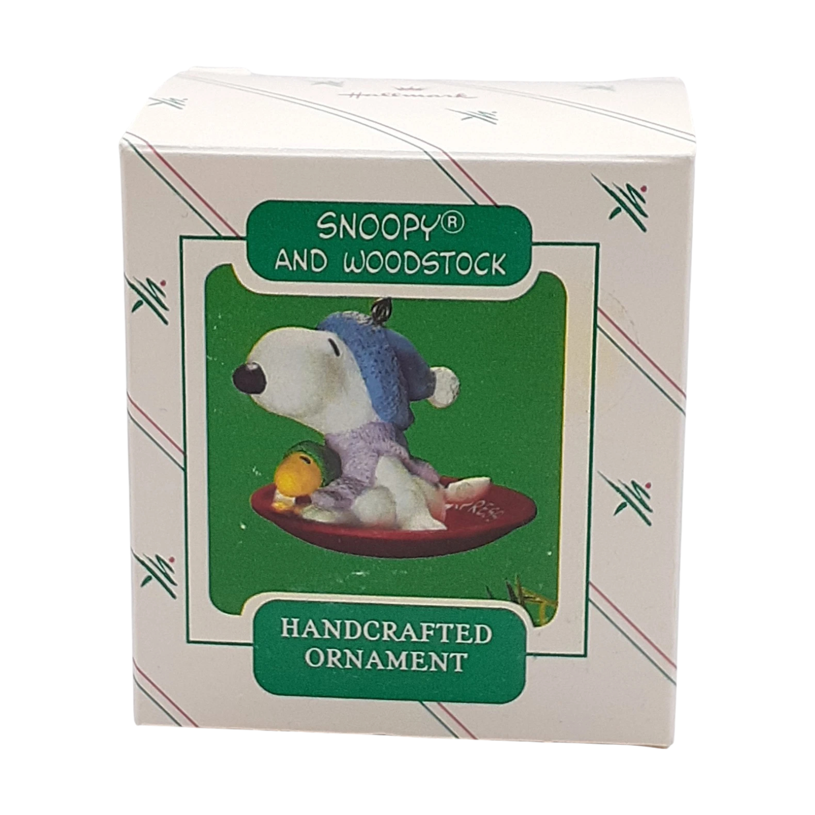 1986 Snoopy and Woodstock Hallmark Ornament (Sled) Hallmark Ornament (Peanuts) QX4383