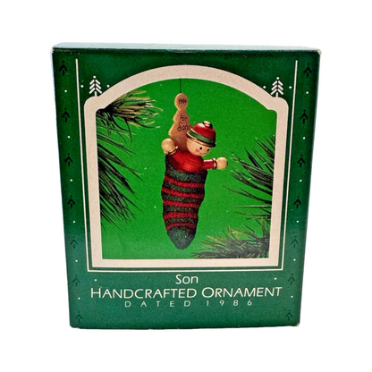 1986 Son - Handcrafted Ornament (Family)