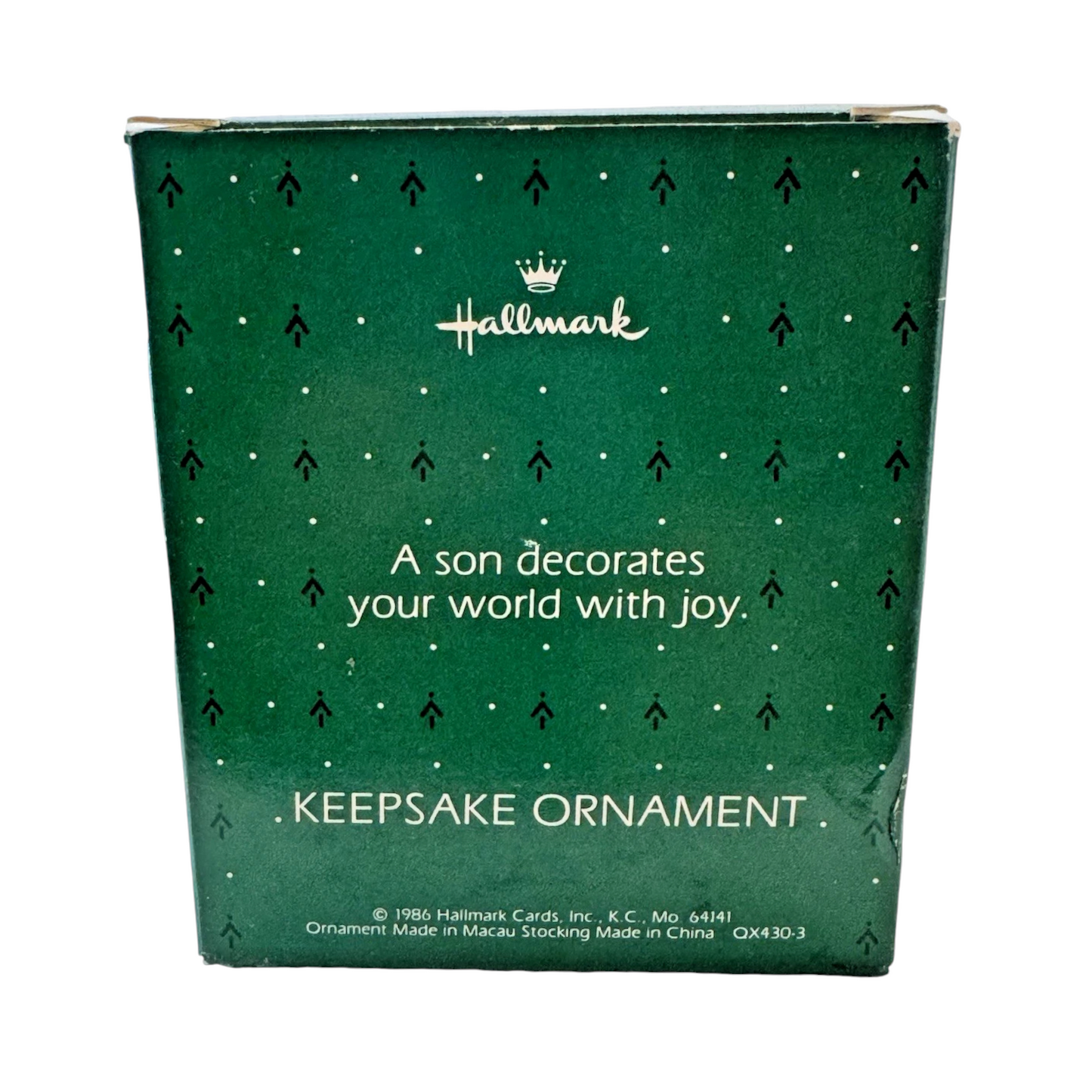 1986 Son - Handcrafted Ornament (Family)