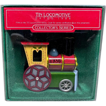 1986 Tin Locomotive Hallmark Ornament (Tin Locomotive) QX4036