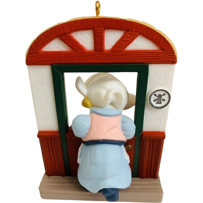 1986 Vrolyk Kerstfeest Hallmark Ornament (Windows of the World) QX4083