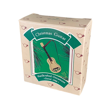 1986 Christmas Guitar Hallmark Ornament (Guitar) QX5126