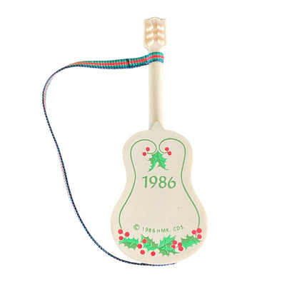 1986 Christmas Guitar Hallmark Ornament (Guitar) QX5126