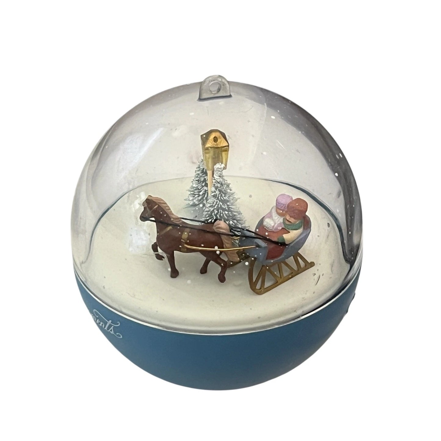 1986 Christmas Sleigh Ride Hallmark Ornament (Santa Claus) QLX7012