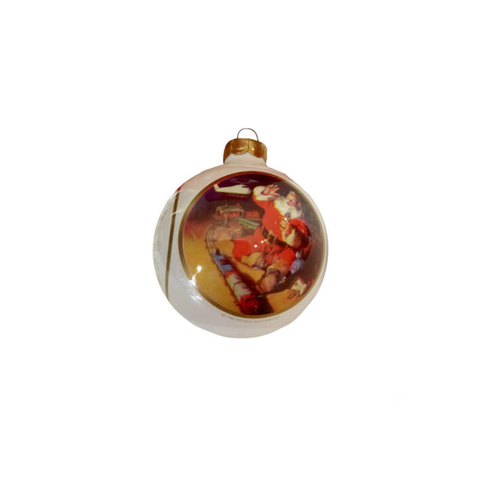 1986 Coca-Cola Santa (Glass Ball) Hallmark Ornament QXO279-6 Image1