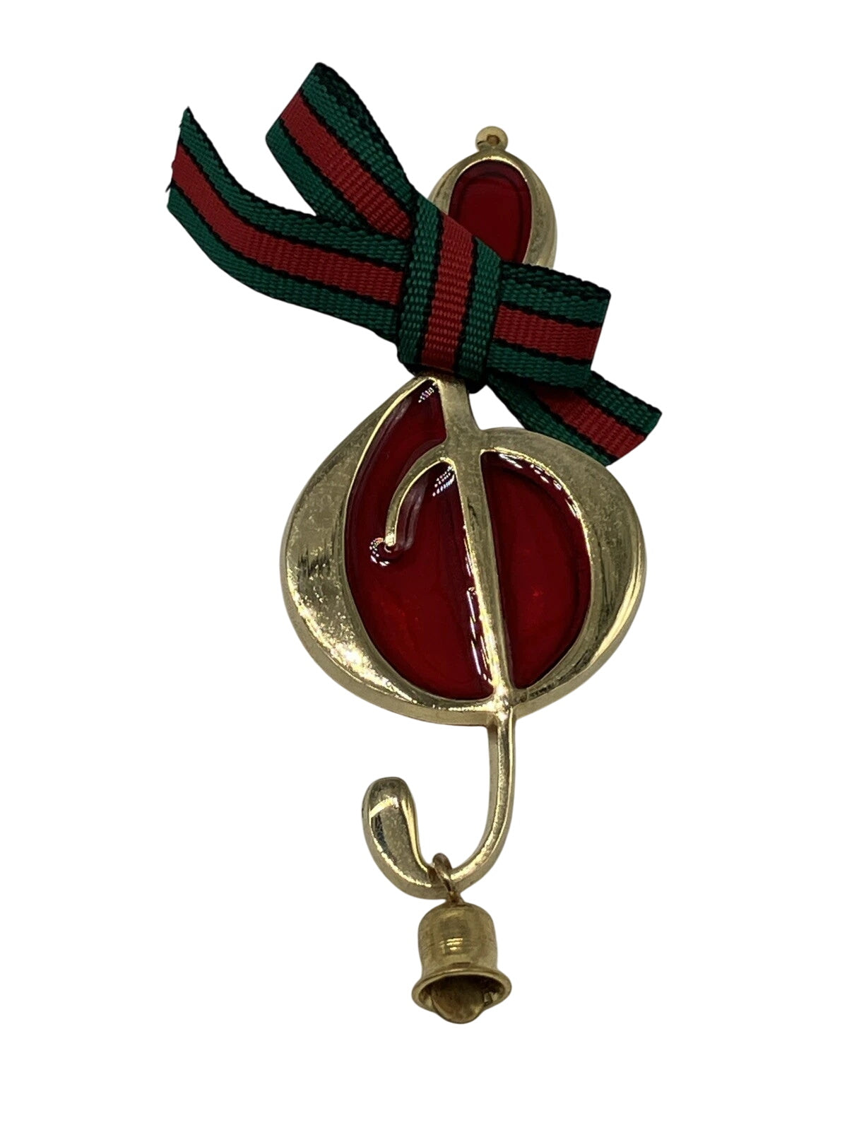 1986 Festive Treble Clef Hallmark Ornament (Music) QX5133