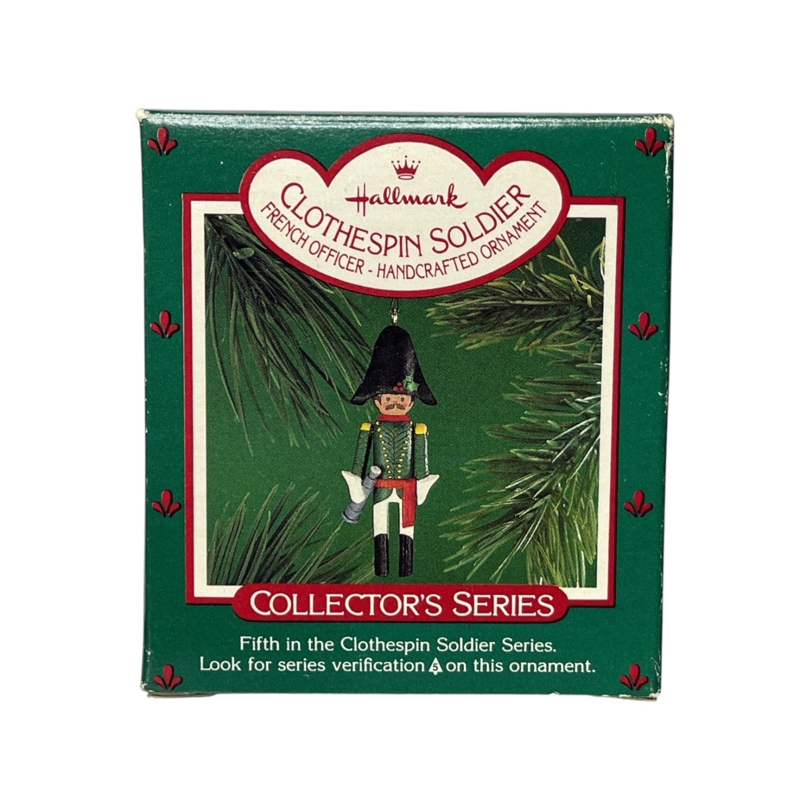 1986 French Hallmark Ornament (Clothespin Soldier) QX4063 Image2