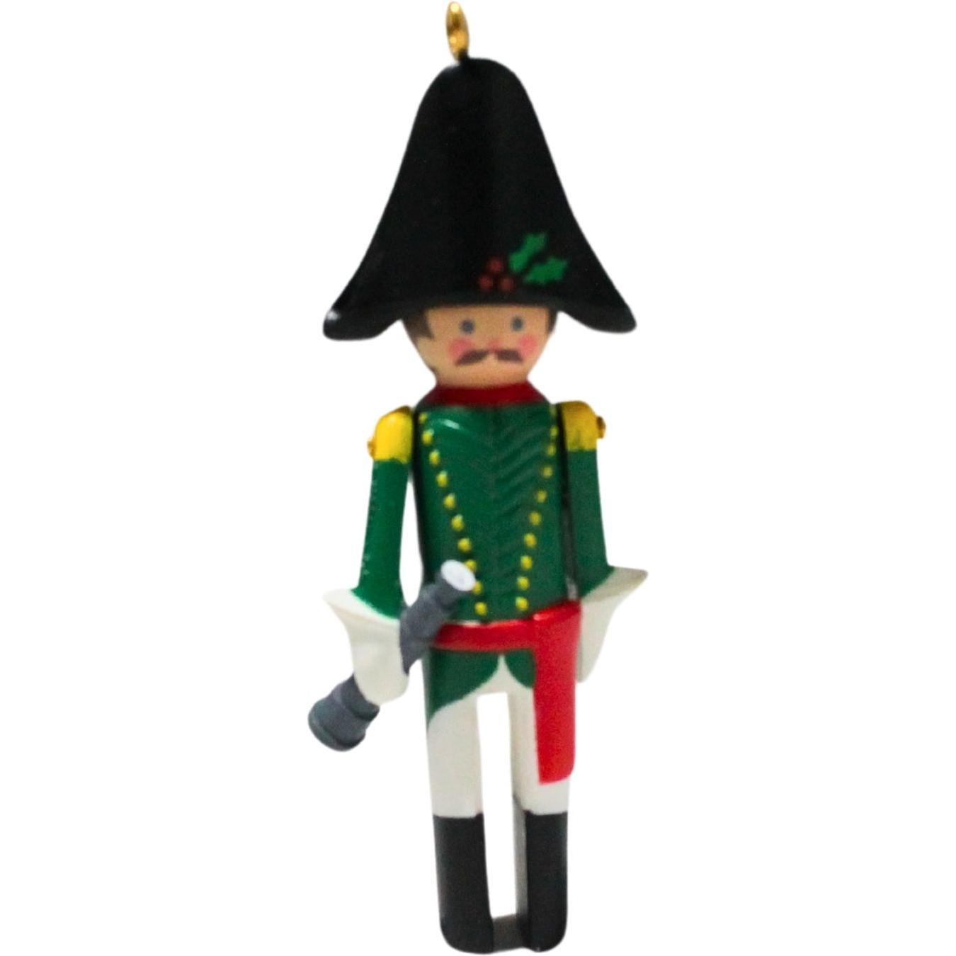 1986 French Hallmark Ornament (Clothespin Soldier) QX4063