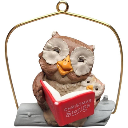 1986 Happy Christmas to Owl Hallmark Ornament (Bird) QX4183