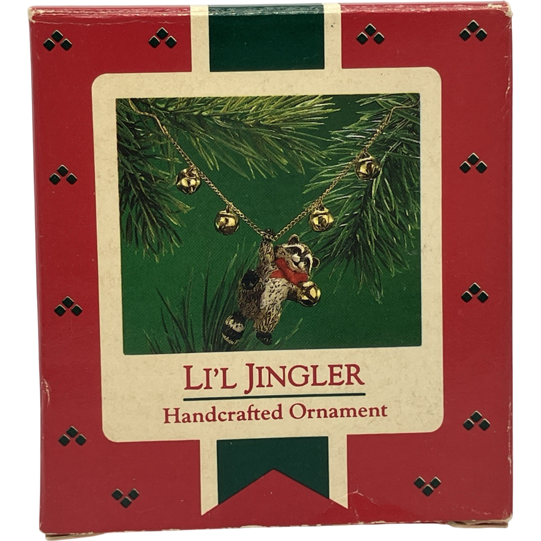 1986 Li'l Jingler Hallmark Ornament (Raccoon) QX4193