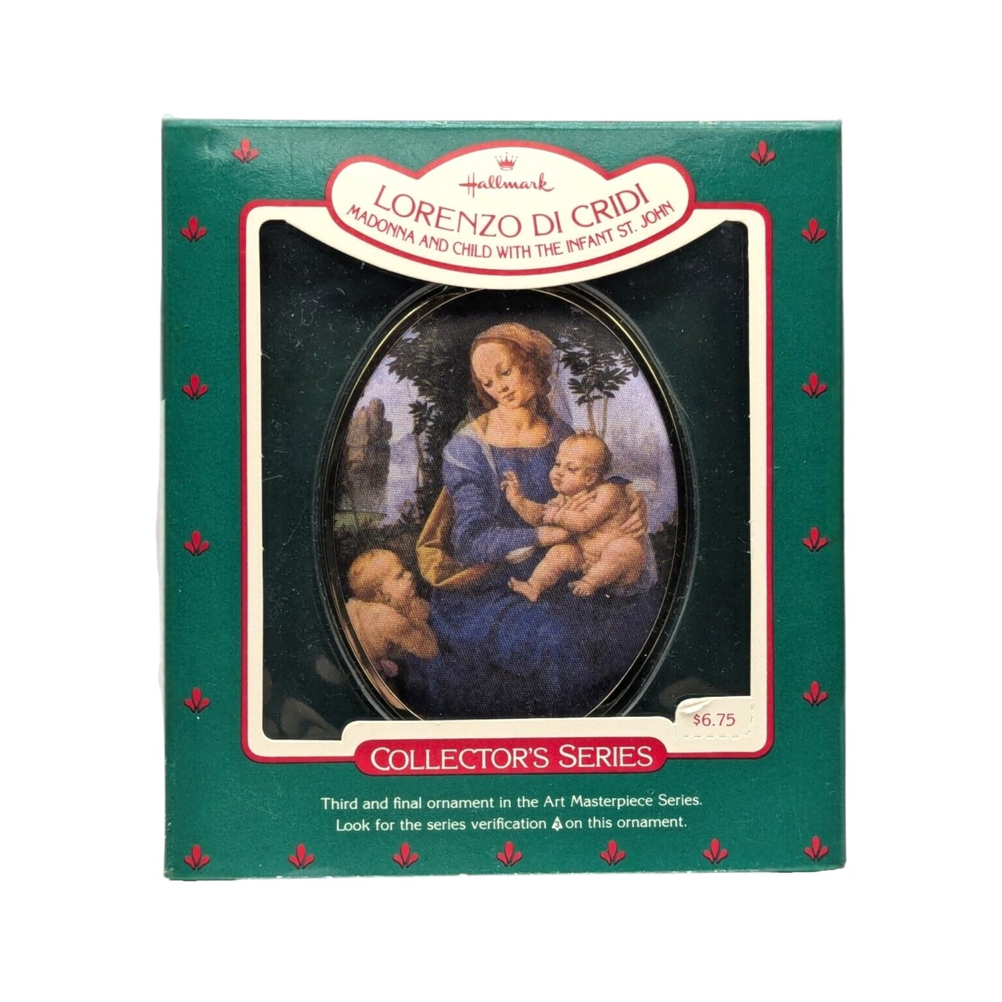 1986 Madonna and Child with the Infant St. John (Art Masterpiece Series) Hallmark Ornament QX350-6 Image2