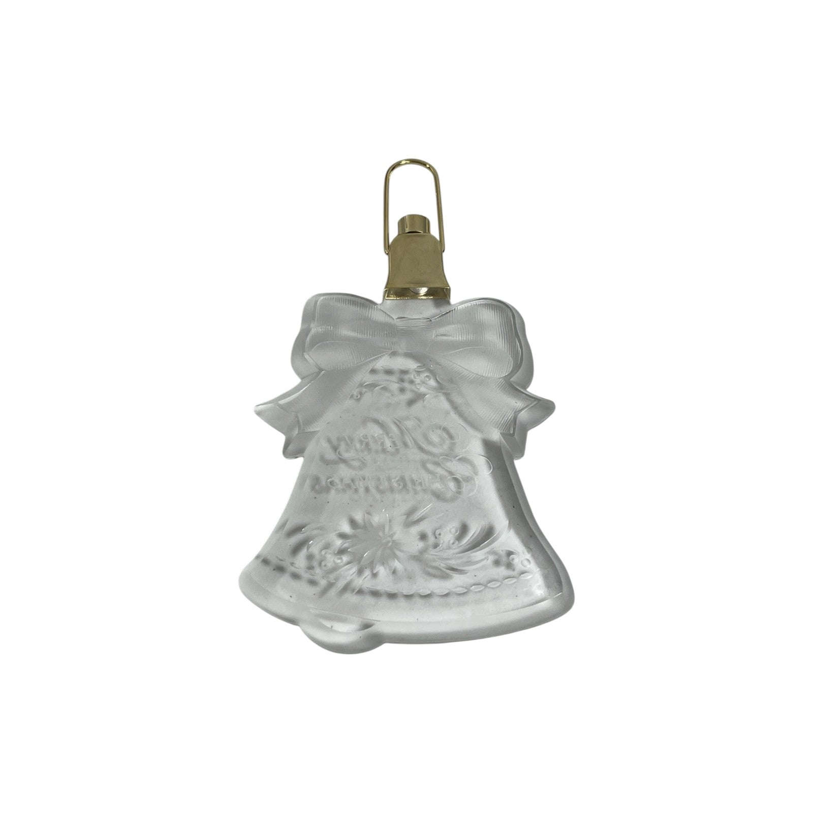 1986 Merry Christmas Bell (Acrylic) Hallmark Ornament QLX709-3 Image4