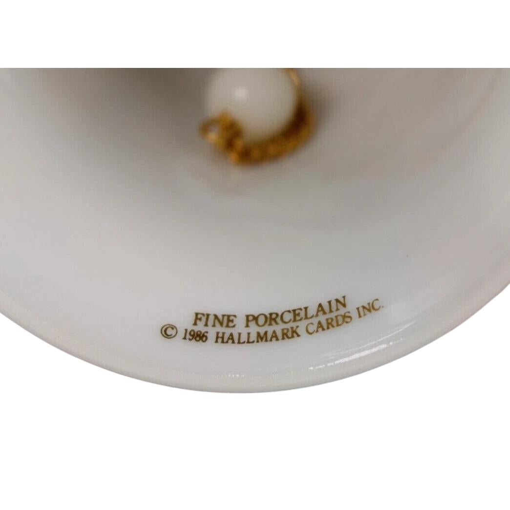 1986 Mother and Dad Porcelain Bell Hallmark Ornament (Bell) QX4316