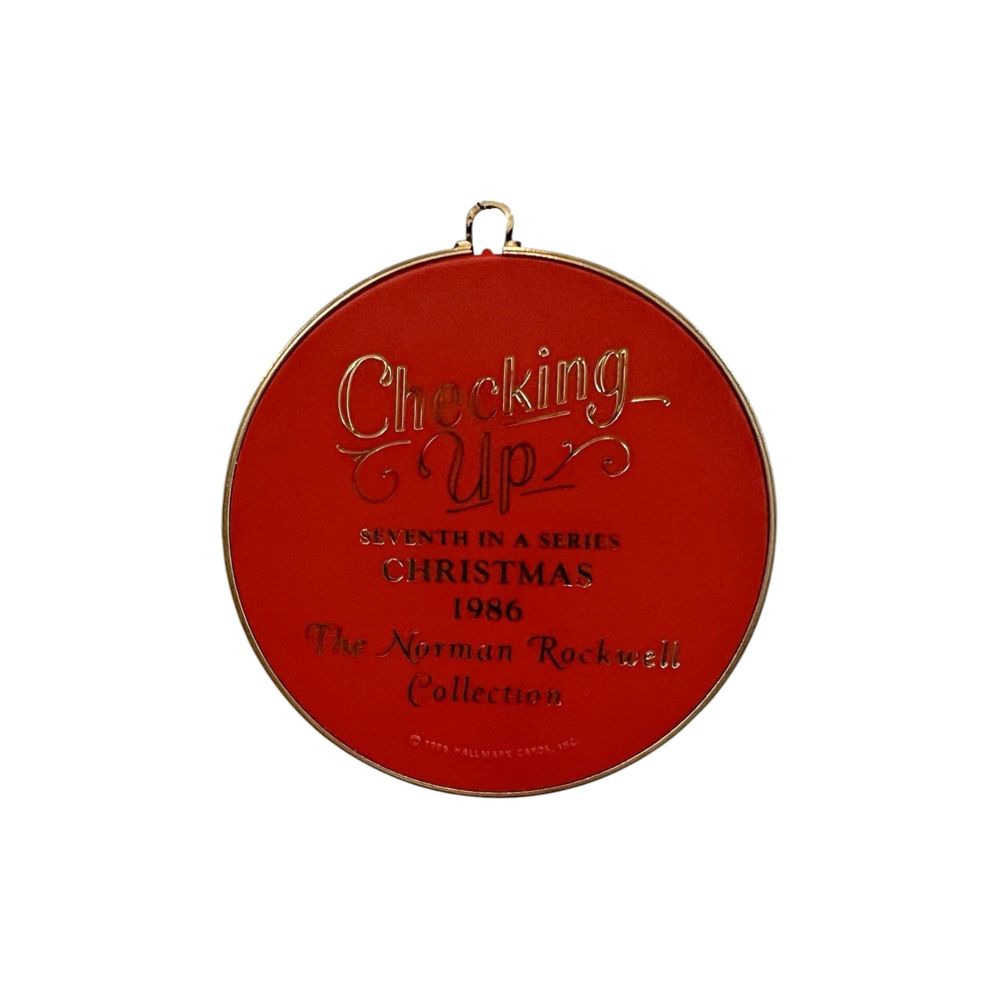1986 Norman Rockwell (Cameo Ornament) Hallmark Ornament QX321-3 Image5