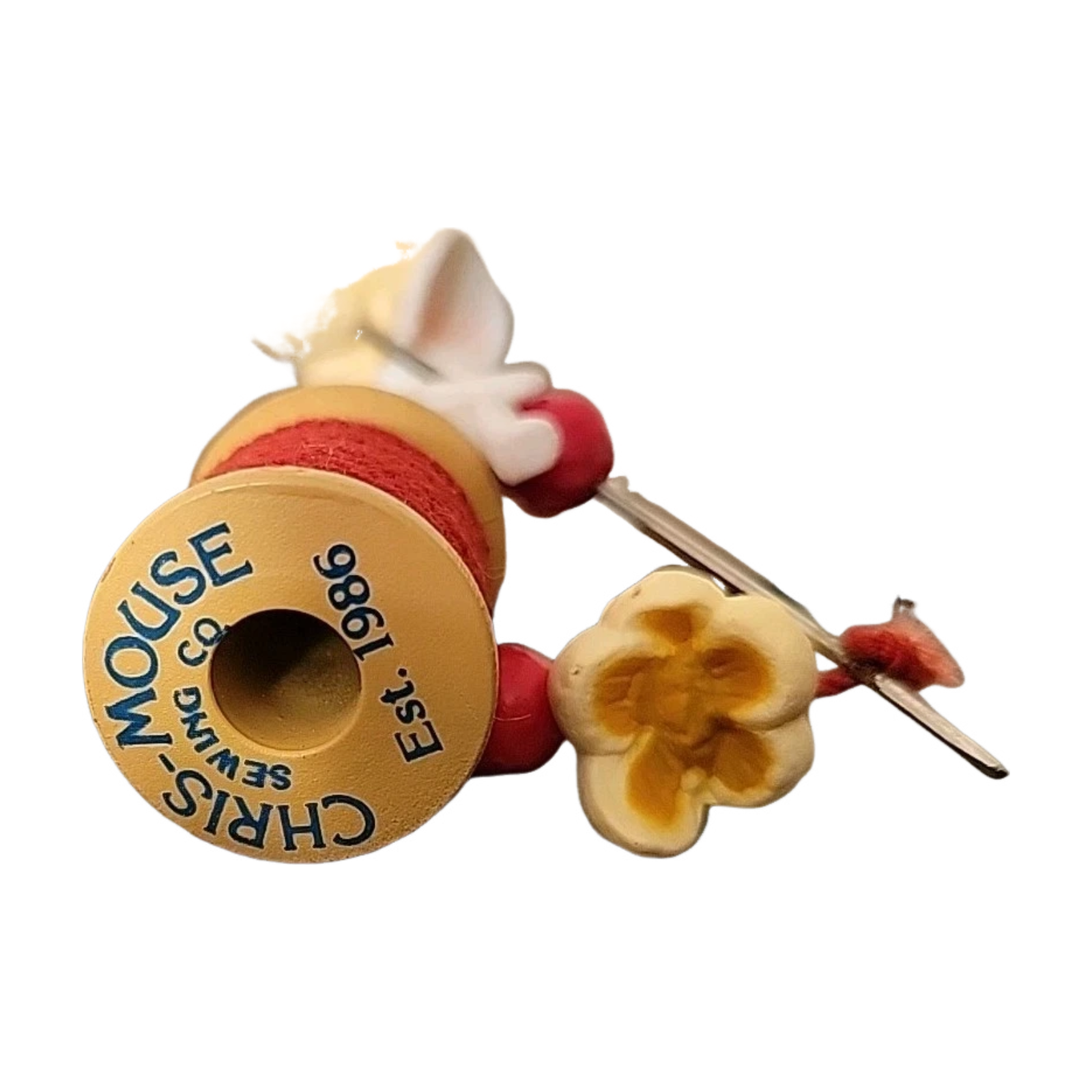 1986 Popcorn Mouse Hallmark Ornament (Mouse) QX4213 Image6