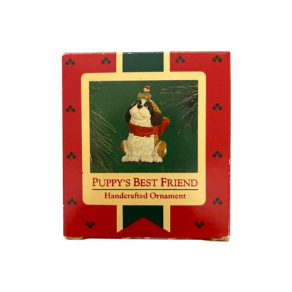 1986 Puppy's Best Friend Hallmark Ornament (Animal) QX4203 Image2
