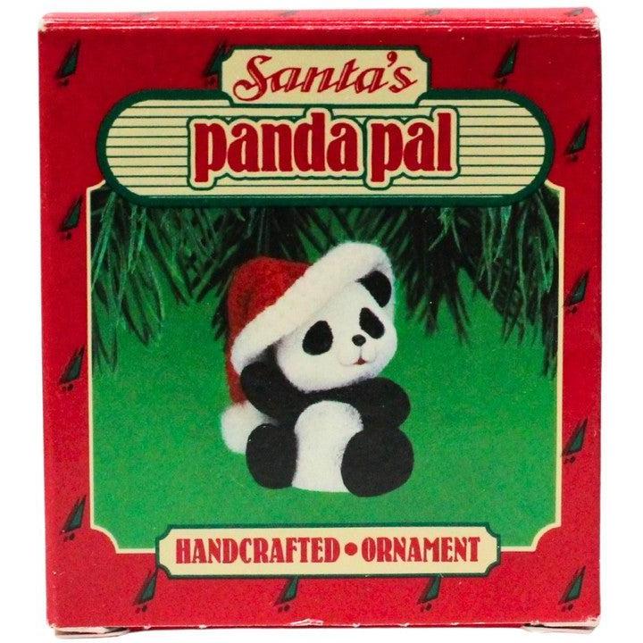 1986 Santa's Panda Pal Hallmark Ornament (Animal) QXO4413