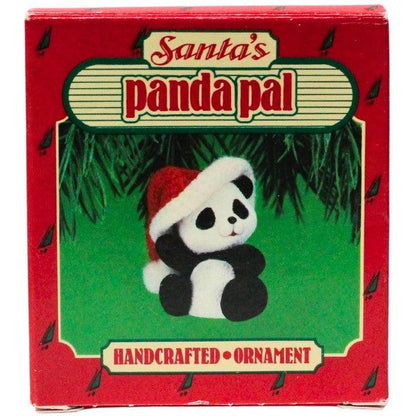 1986 Santa's Panda Pal Hallmark Ornament (Animal) QXO4413