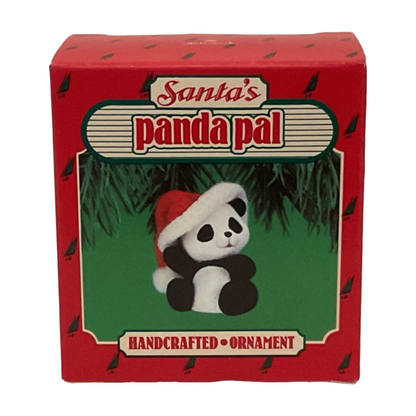 1986 Santa's Panda Pal Hallmark Ornament (Animal) QXO4413 Image2