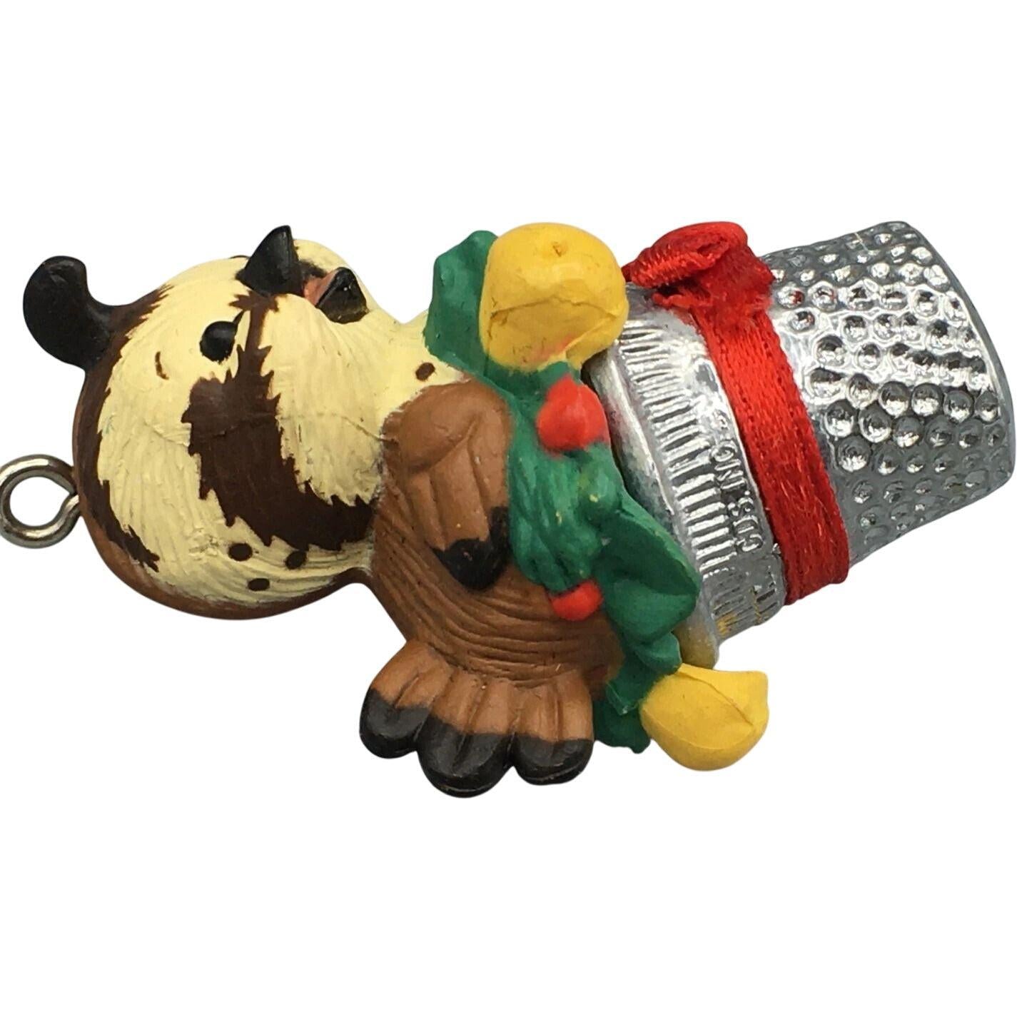 1986 Thimble Partridge Hallmark Ornament (Thimble) QX4066