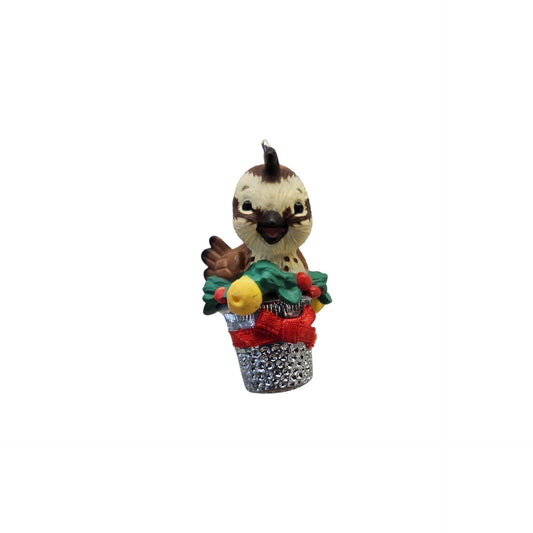 1986 Thimble Partridge Hallmark Ornament (Thimble) QX4066 Image1