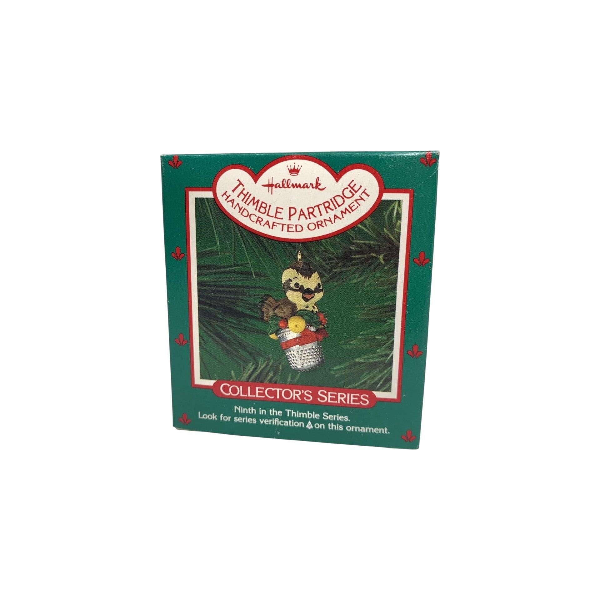 1986 Thimble Partridge Hallmark Ornament (Thimble) QX4066 Image2