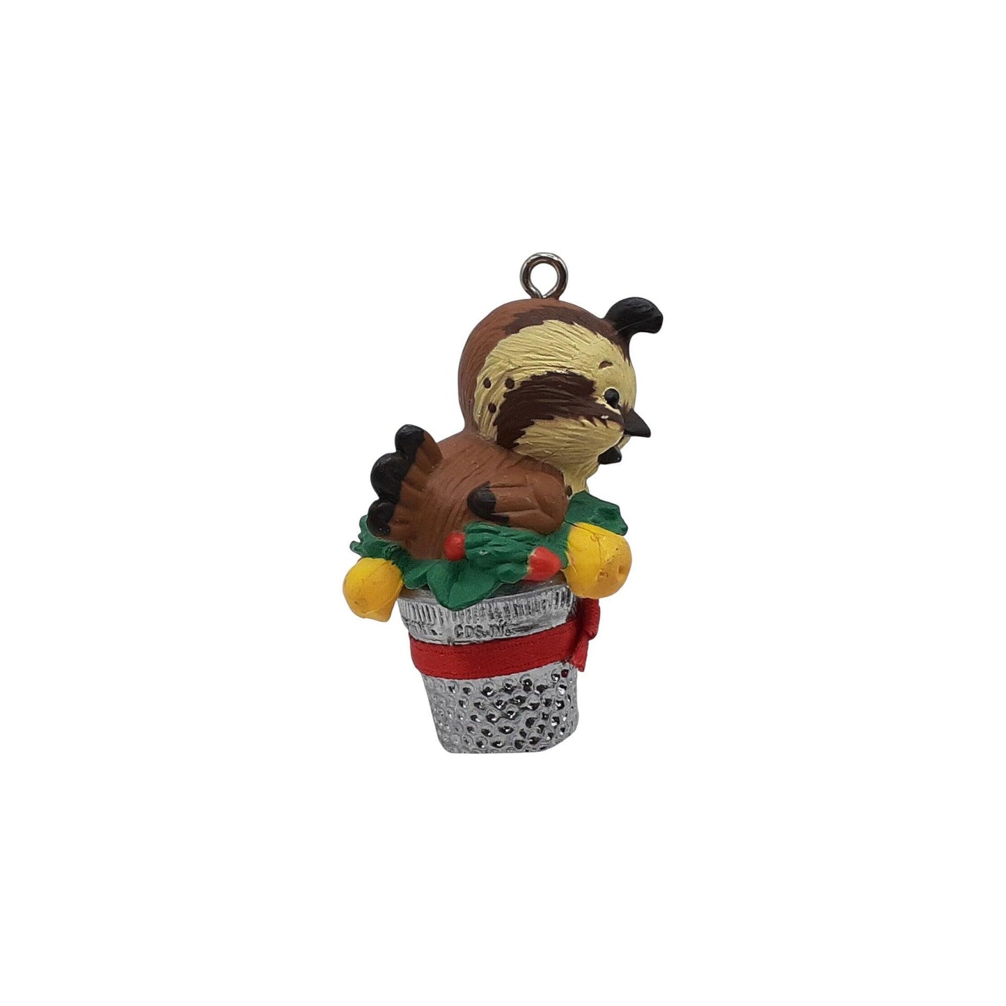 1986 Thimble Partridge Hallmark Ornament (Thimble) QX4066 Image4