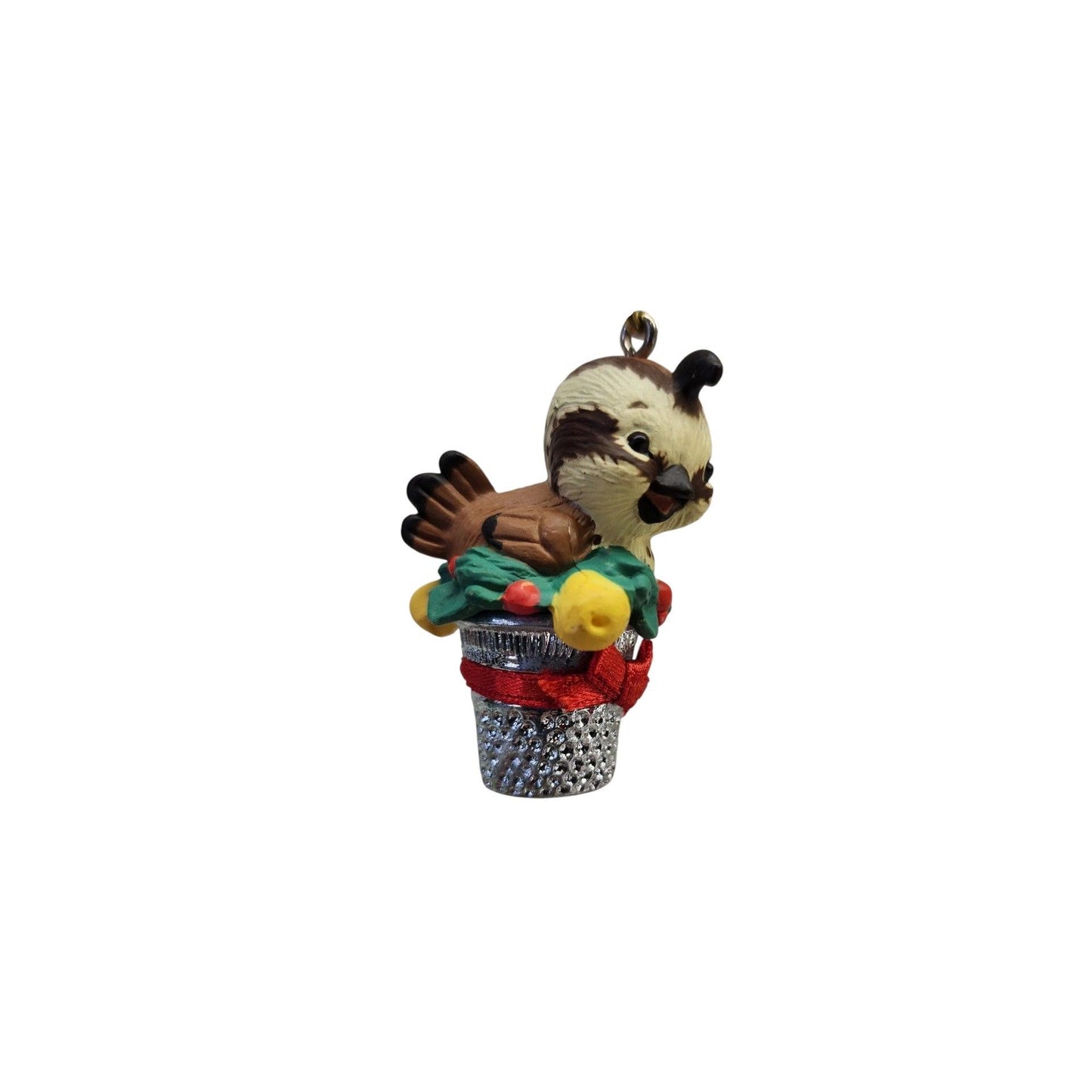 1986 Thimble Partridge Hallmark Ornament (Thimble) QX4066 Image6