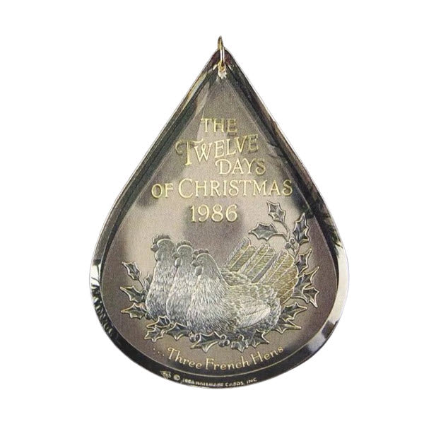 1986 Three French Hens (Twelve Days of Christmas)