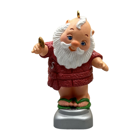 1986 Tipping the Scales Hallmark Ornament (Santa Claus) QX4186 Image1