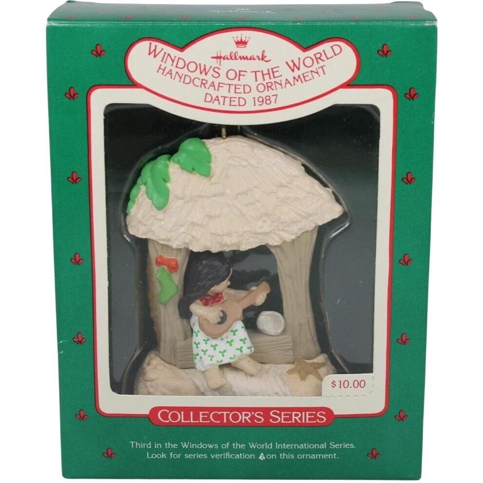 1987 Mele Kalikimaka Hallmark Ornament (Windows of the World) QX4827