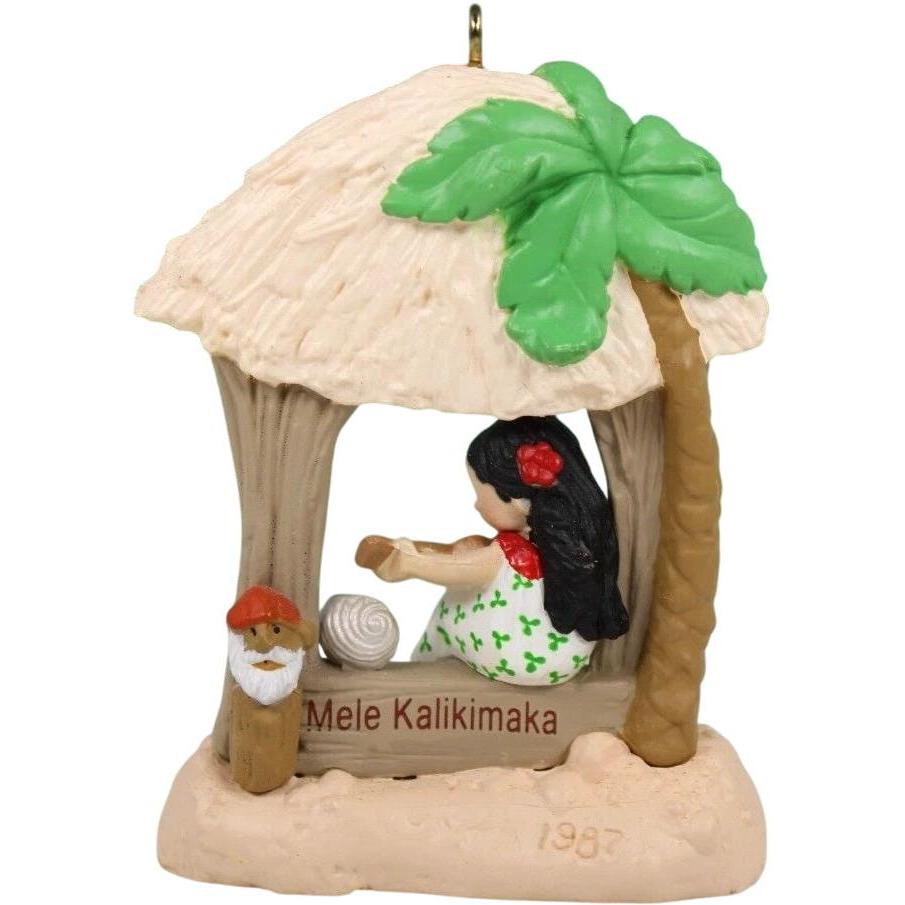 1987 Mele Kalikimaka Hallmark Ornament (Windows of the World) QX4827