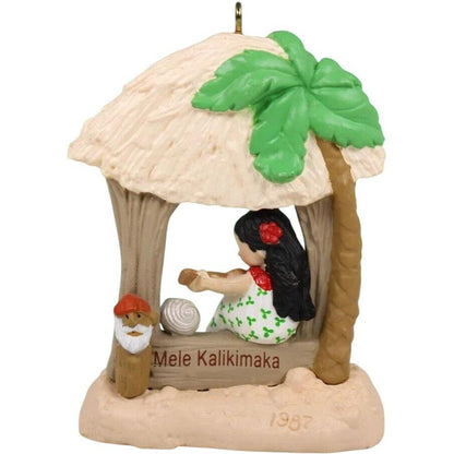 1987 Mele Kalikimaka Hallmark Ornament (Windows of the World) QX4827