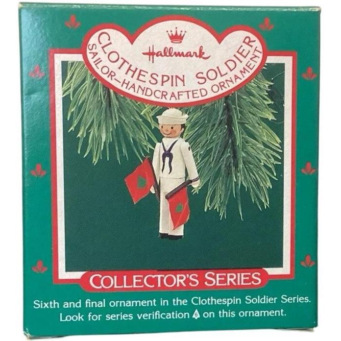 1987 Sailor Hallmark Ornament (Clothespin Soldier) QX4807