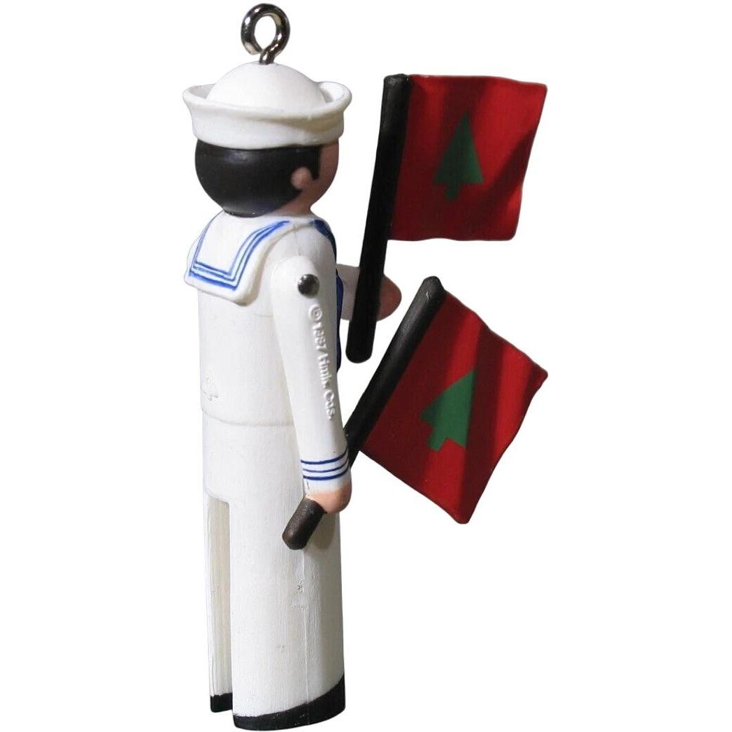 1987 Sailor Hallmark Ornament (Clothespin Soldier) QX4807