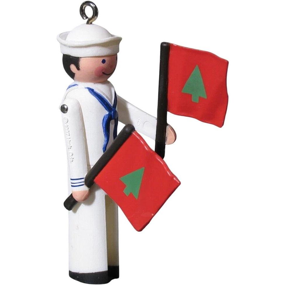 1987 Sailor Hallmark Ornament (Clothespin Soldier) QX4807