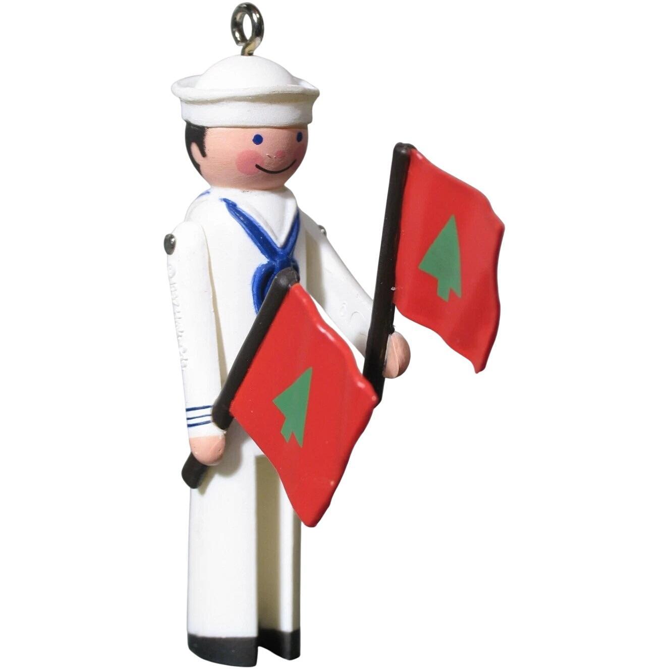 1987 Sailor Hallmark Ornament (Clothespin Soldier) QX4807