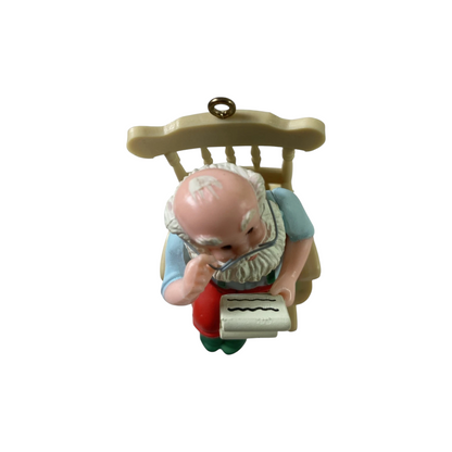 1987 Santa's List Enesco Ornament (Enesco) 556394